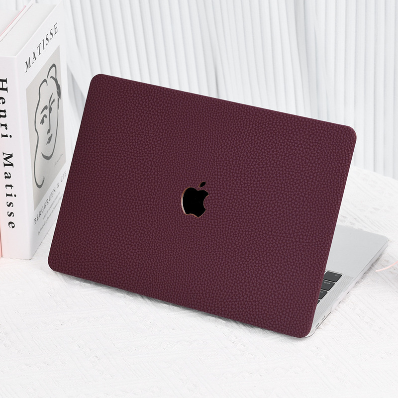 Applicable for Apple laptop protective case macbook protective case air15 computer case pro13PU leather frosted