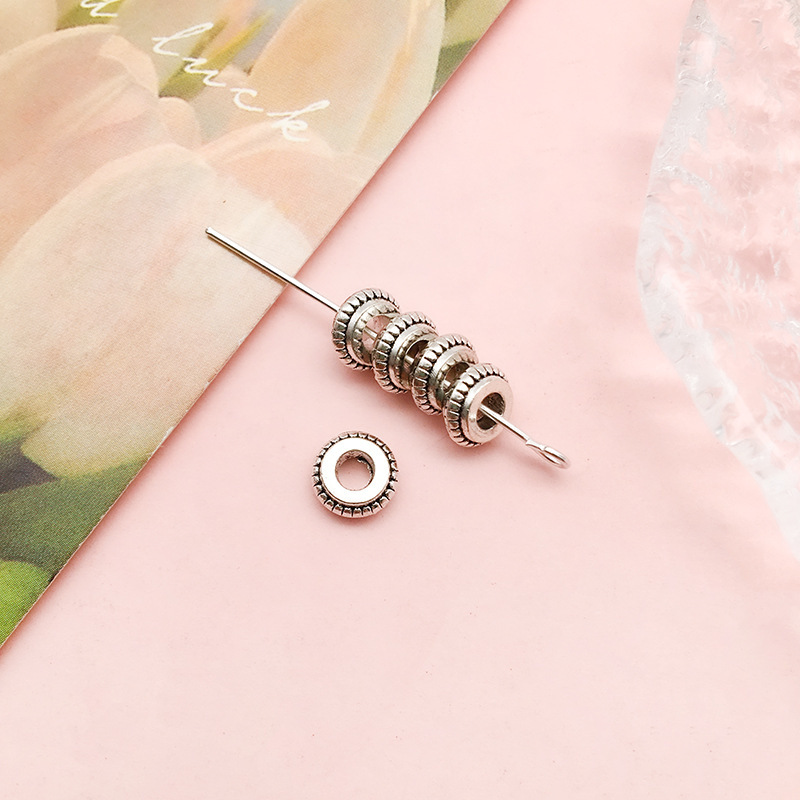 アマゾンの新商品1個の古銀のビーズのdiyネックレスのブレスレットのアクセサリーのビーズのアクセサリーの材料のビーズの卸売り|undefined