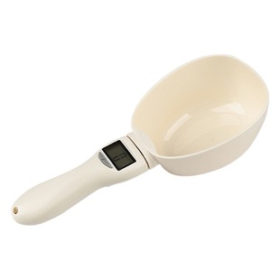 Stainless steel household electronic scale pet scale precise weighing cat and dog food food scale pet measuring spoon weighing device feeding