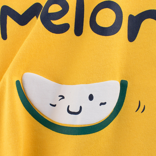 27home Korean style children's clothing summer new product 2024 children's short-sleeved fruit T-shirt female baby clothes one piece drop shipping