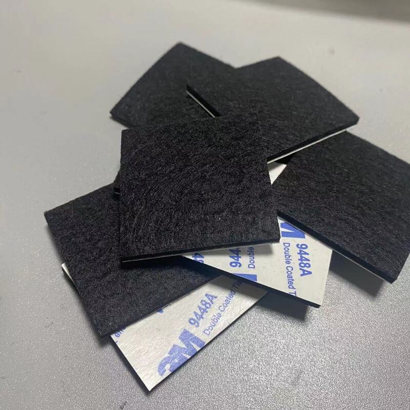 黒い自己粘着フェルトマット茶色のバックゴムフェルトの足マットカラー不織布高粘着フェルトの貼り付け|undefined