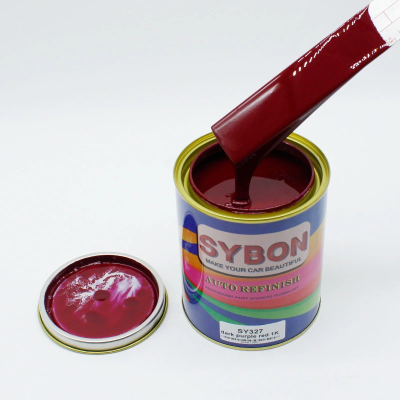 Экспортная краска для автомобилей SY327 1K глубокий фиолетово-красный, однокомпонентная основа, прямые продажи с завода.