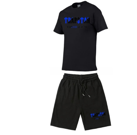 Camiseta de manga corta de algodón para hombres de verano de comercio exterior ins marca de moda camiseta suelta para hombres de todo fósforo Top deportivo