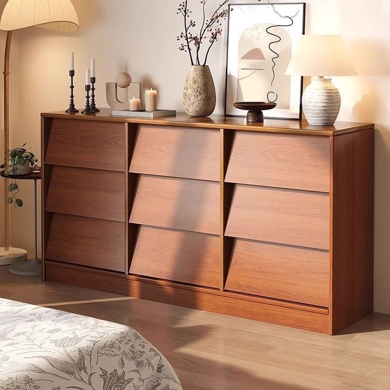 Armario de salón de madera sólida alta sensación armario de cama cama dormitorio doméstico piso contra la pared armario armario de almacenamiento armario de almacenamiento