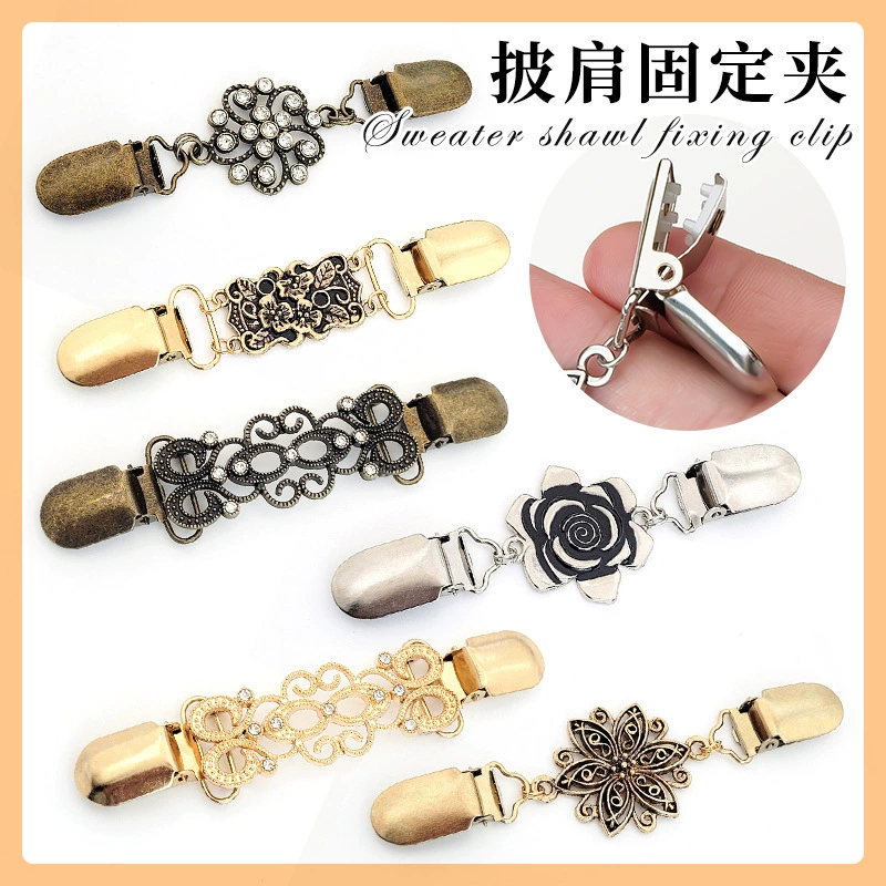 Воротник Шарф Зажим Шаль Зажим Европейские и Американские Алмазные Шелковые полотенца Зажим Винтажная Брошь Зажим Свитер Женские Сплавные Аксессуары