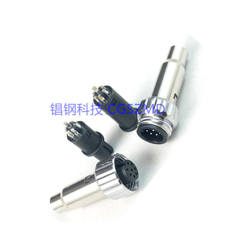 L-code  M12������Circular Connector PCB Panel Front Moun