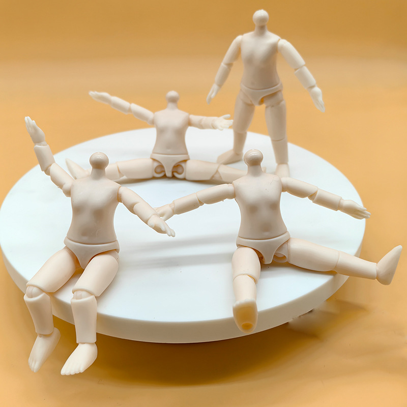 13cm 4inchbjd 素体交換用ドール 9.5cm ボディ可動ドール メイク変更可能 BJD プリンセスアクセサリー人形|undefined