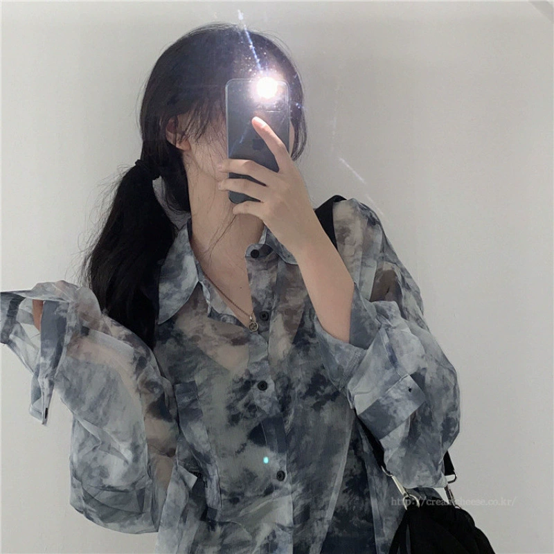 Design summer shirt, Korean style, trend of season, loose fit, sun protection