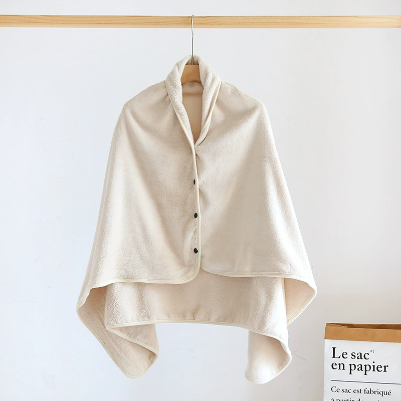 Flannel cloak, duvet, winter trench coat