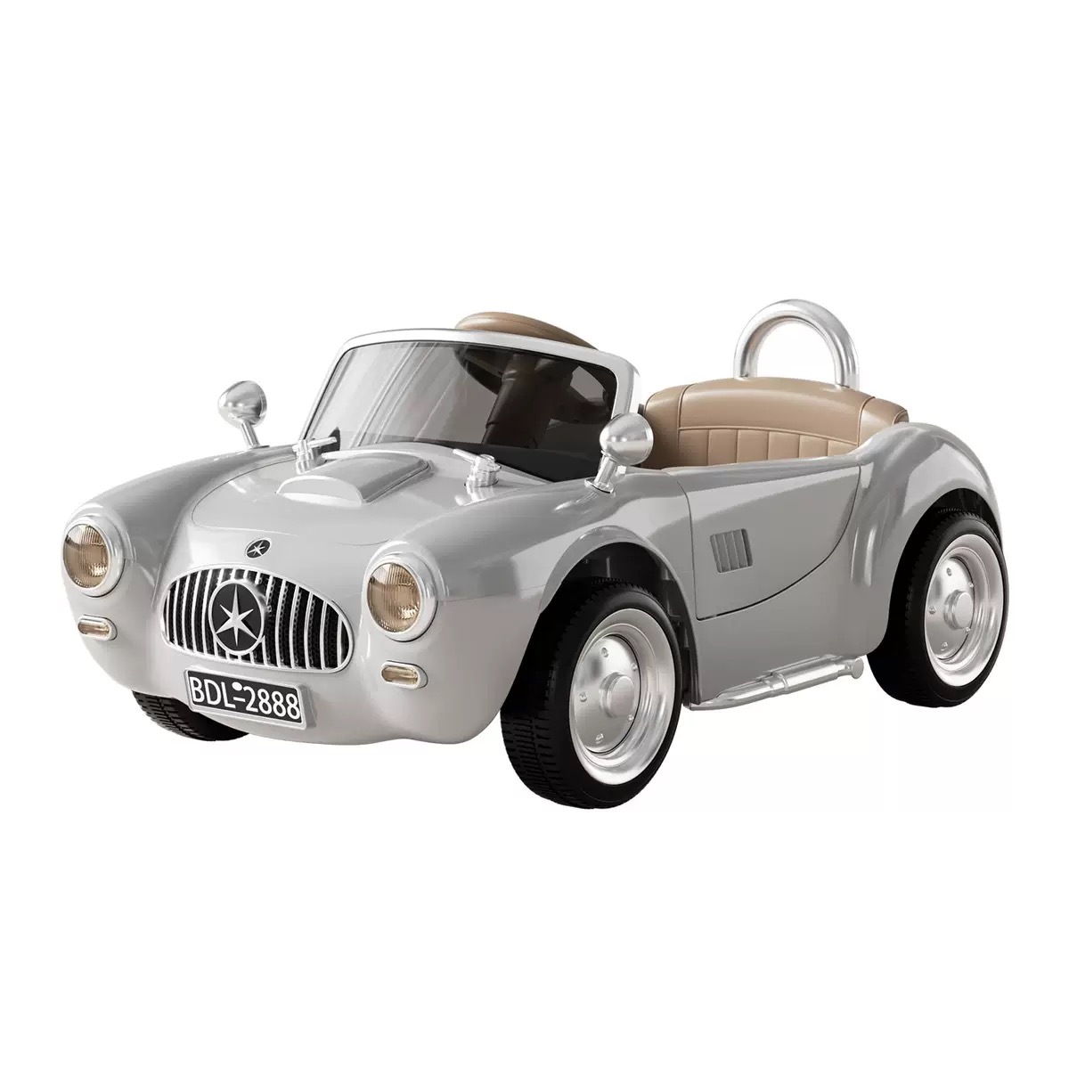 Vehículo eléctrico de cuatro ruedas para niños, coche de control remoto para bebés, niños y niñas, coche de juguete recargable, coches clásicos