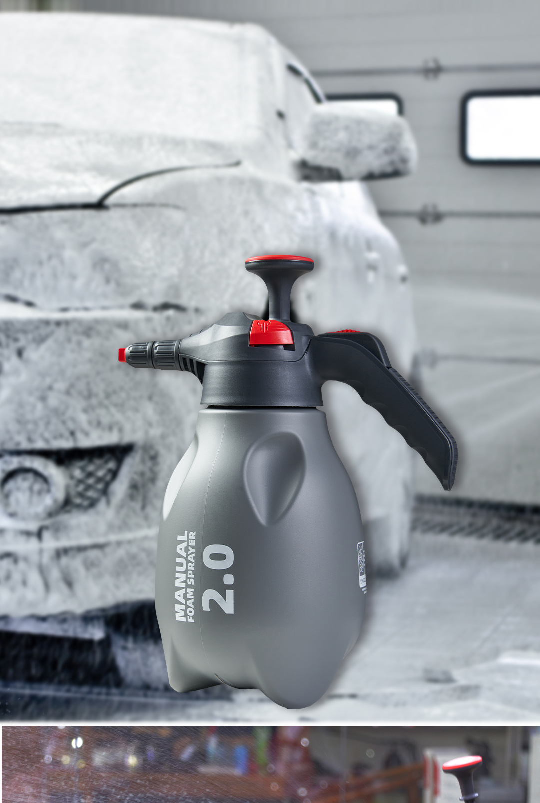 New Foam Kettle Acid and Alkali Resistant Spray Kettle Handheld Household Air Pressure Fan-Shaped Car Wash Multi-Functional Spray Kettle Factory Ready Stock