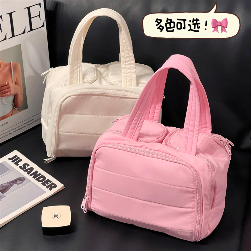 Bolsa de cosméticos de doble apertura, bolsa de lavado de gran capacidad, viaje de negocios, almacenamiento de partición multifuncional, sensación avanzada y portátil