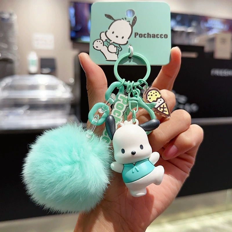 Плюшевый брелок Sanrio Hello Kitty, оригинал, мягкая подвеска 11×7.5 см, коллекционный талисман