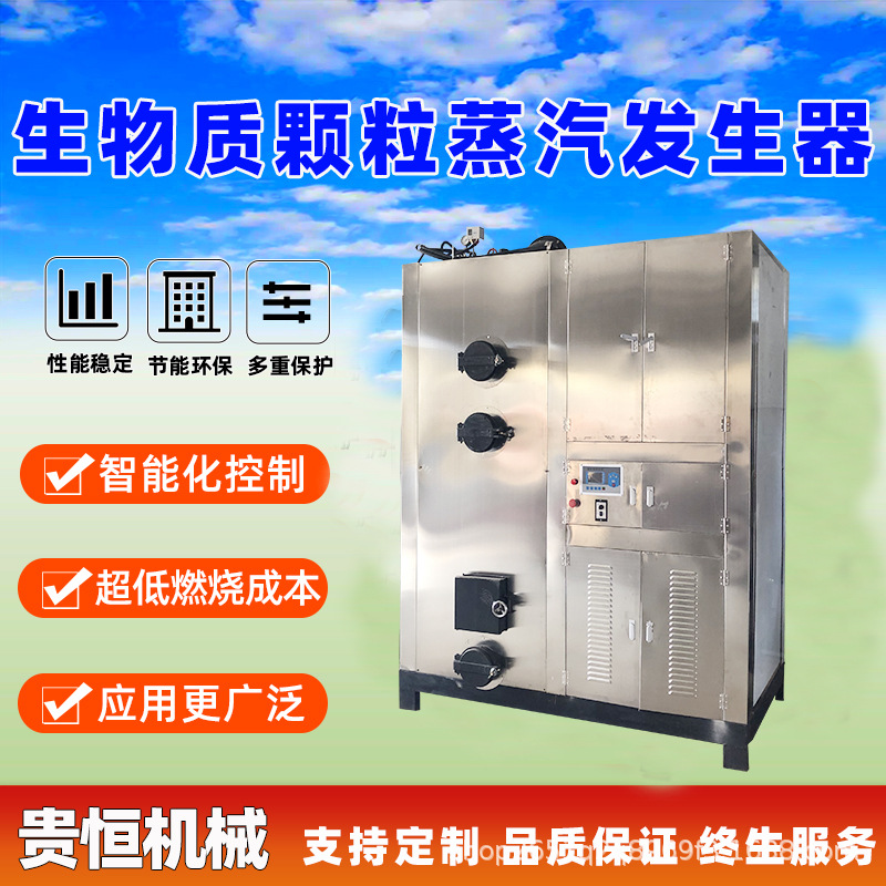 贵恒 消毒柜蒸汽发生器 水泥蒸养0.6T生物质蒸汽锅炉 除尘热源机