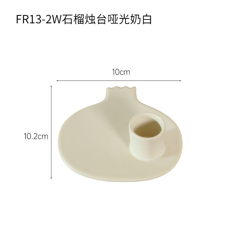 Adornos de candelabros de cerámica minimalista moderno transfronterizo, candelabros creativos para el hogar, artesanías de escritorio, adornos al por mayor