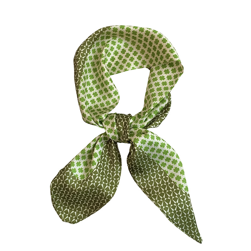 Pañuelo de seda con sentido avanzado, nuevo bolso atado todo-fósforo, serpentina, multifunción, bufanda de lunares, cabello trenzado, cinta, pañuelo, cinturón para el cabello