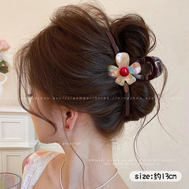 2026 nuevo clip de agarre de alto nivel lindo coreano cabeza trasera clip de cabello toque de cabello gran exquisito clip de tiburón clip de cabello image 205