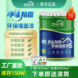 纯白色自刷净味防霉乳胶漆刷墙内墙 墙面翻新室内家用乳胶漆