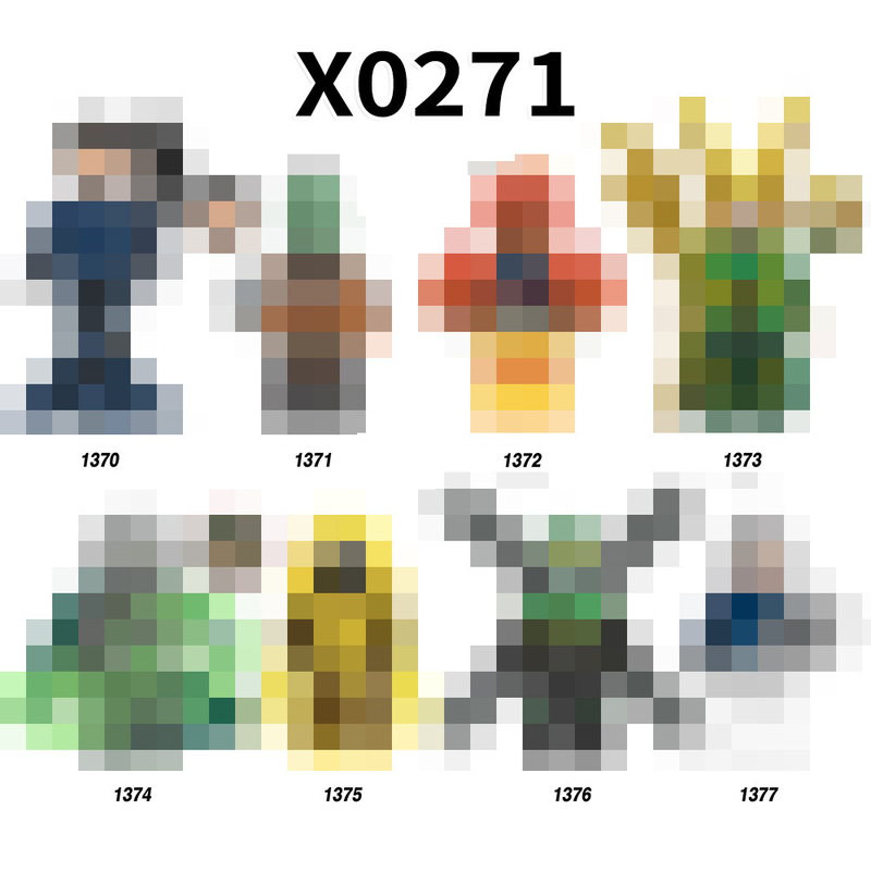 Foreign Trade Goods X0271 Super Movie Series Educational Assembled Building Block Minifigure Toys Opp Bag