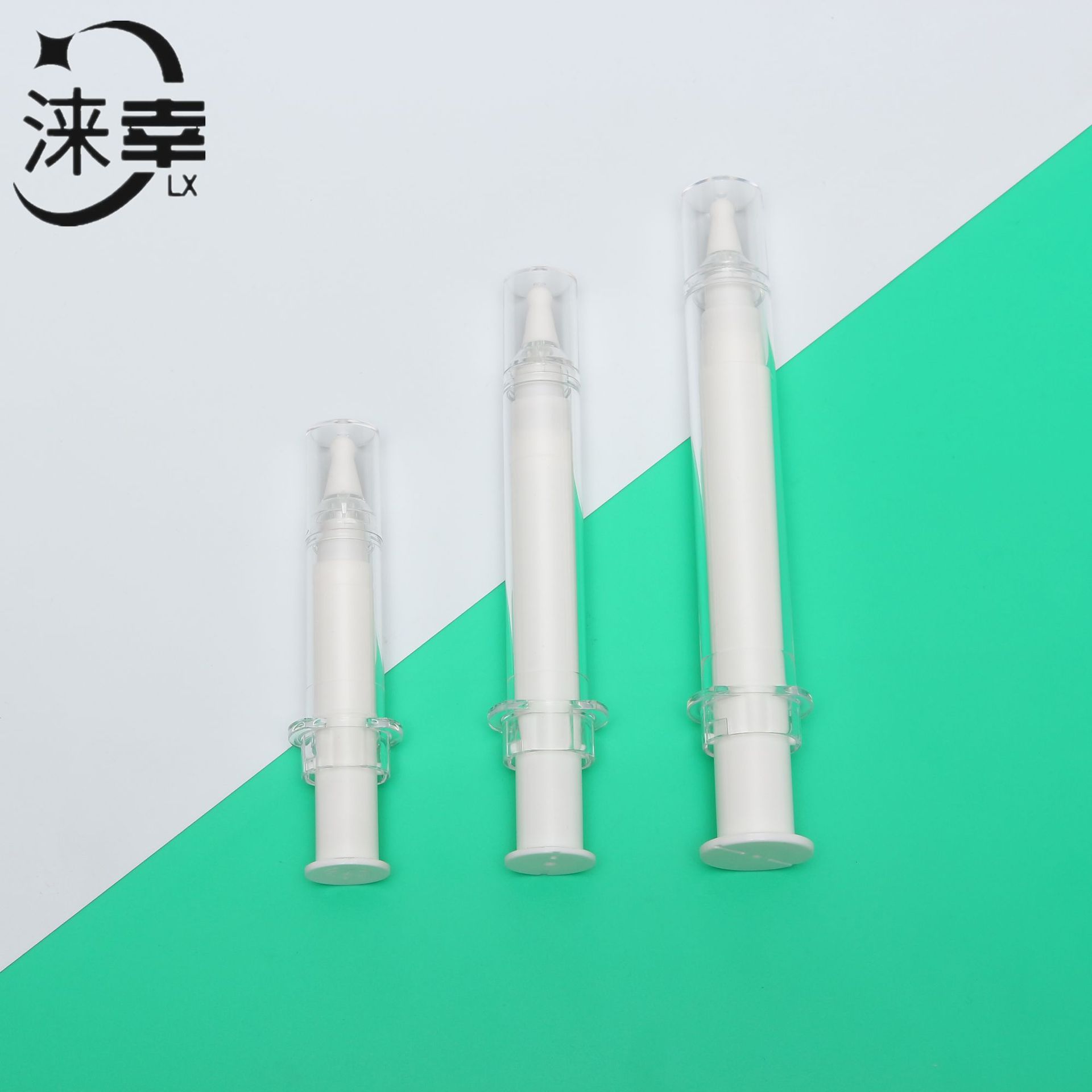 按压式真空眼霜管液态 美妆针管包材 超声刀管 5ml 10ml 20ml