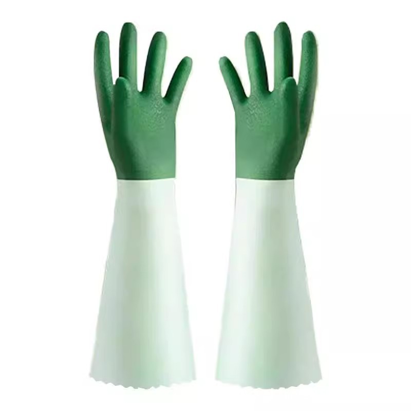 Dongtao 8100 guantes de lavado de platos domésticos de cocina duradera impermeable lavandería de algodón limpio en seco