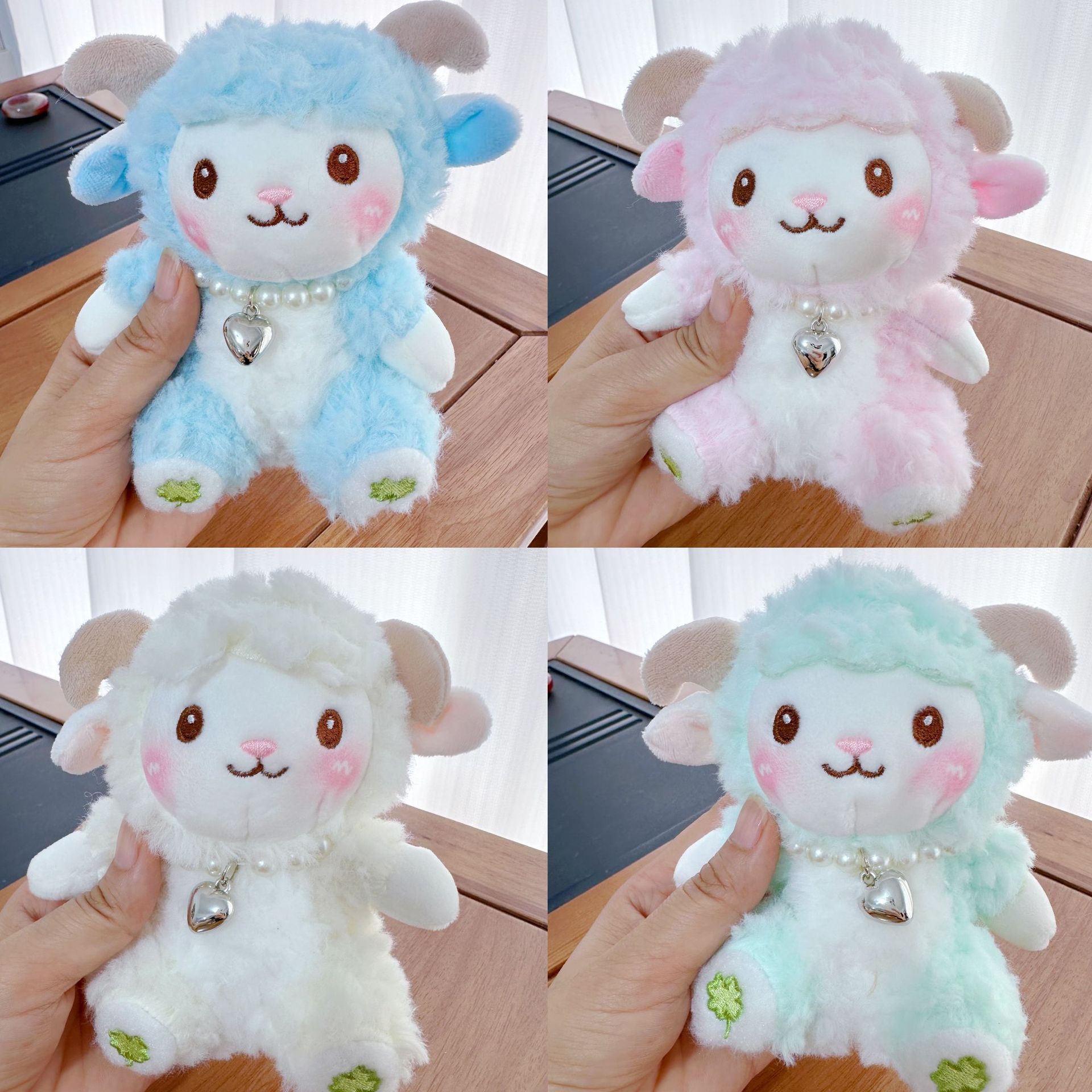 Cuatro pulgadas muñeca de peluche pequeño colgante muñeca llavero muñeca mochila colgante juguete de peluche regalo
