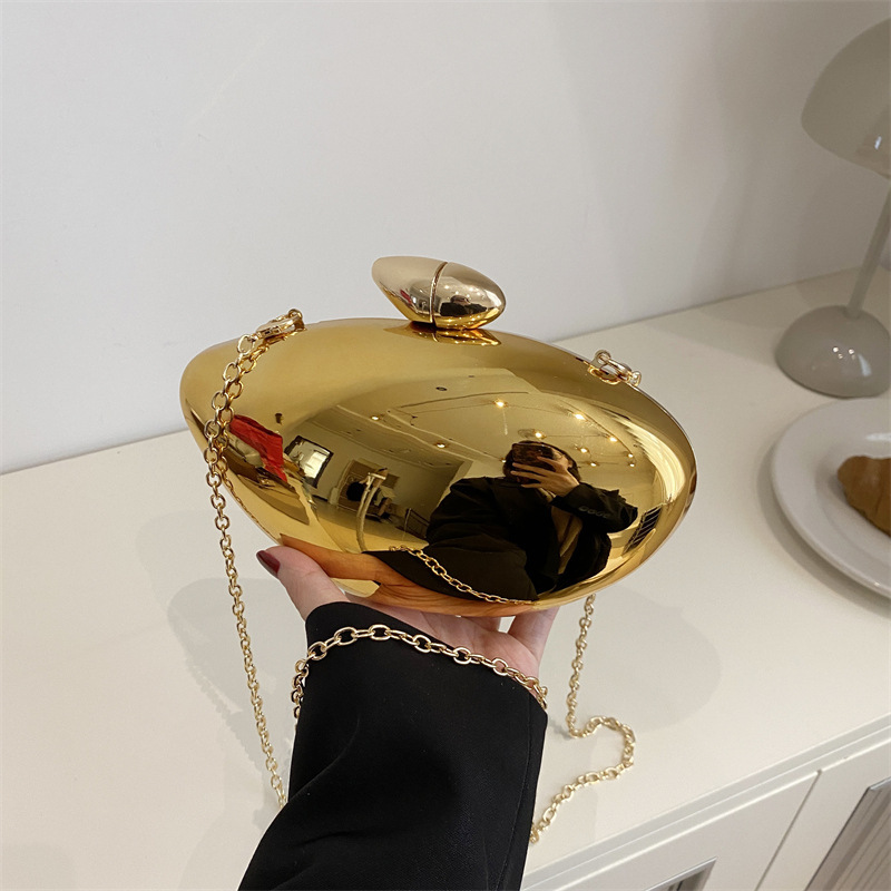Women's Bag 2025 New European and American Personalized Mango Shape Acrylic Bag Ins Popular Chain Crossbody Box Bag Trendy Women's Bag 2025 New European and American Personalized Mango Shape Acrylic Bag Ins Popular Chain Crossbody Box Bag Trendy
