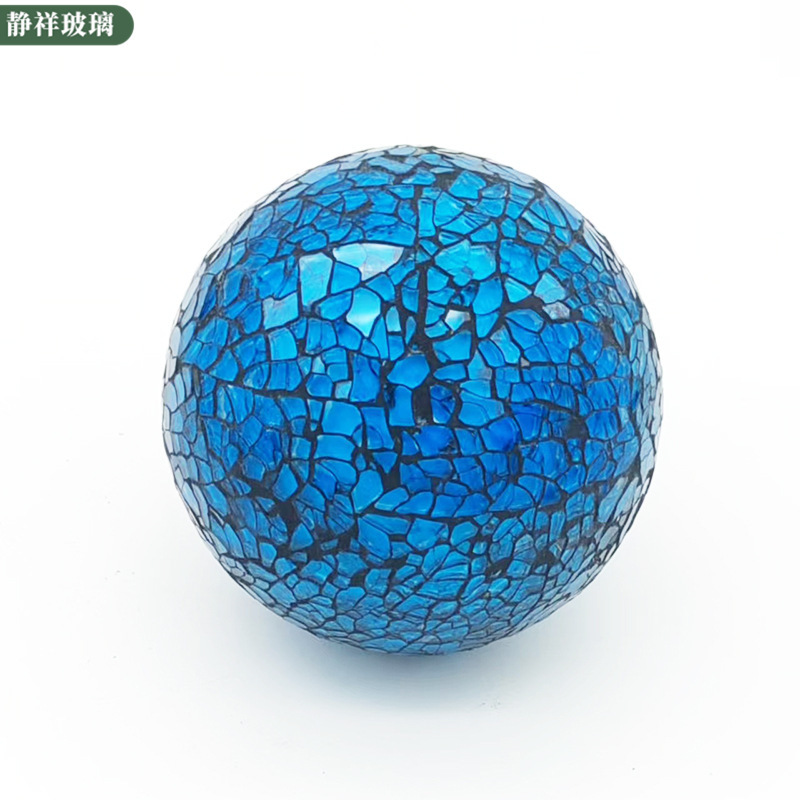 6cm8cm10cm马赛克装饰球 玻璃马赛克球家居摆件装饰玻璃香熏球