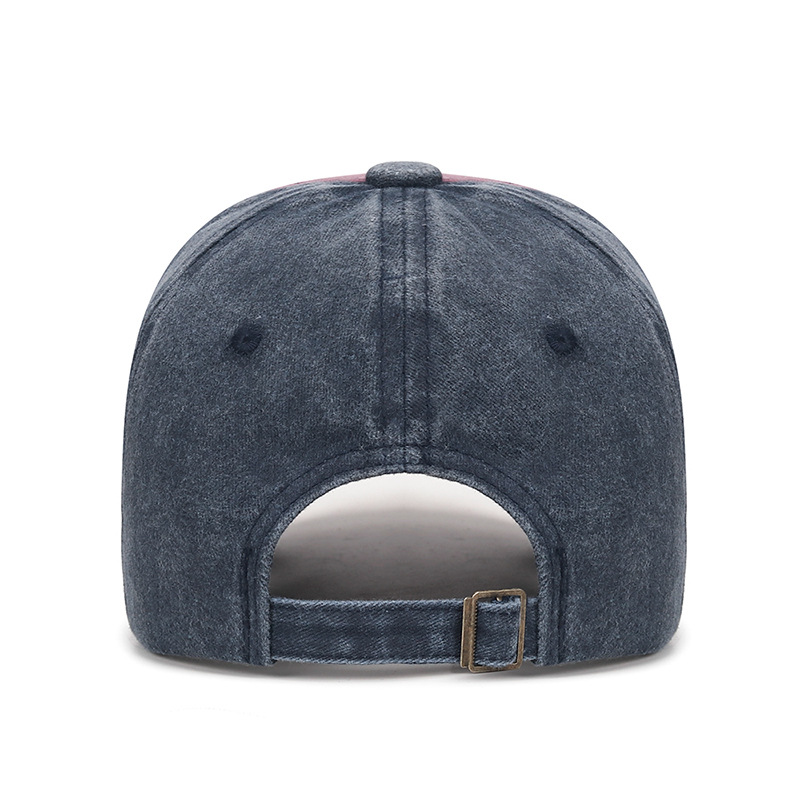 Nuevo estilo coreano lavado tridimensional bordado carta gorra de béisbol hombres y mujeres jóvenes angustiado sol sombrero transfronterizo en stock