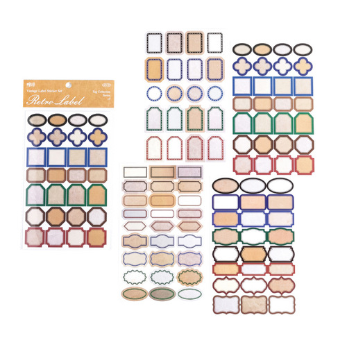 Sugar poem sticker set, label collection series, special-shaped small label handbook decoration materials, 4 pieces in