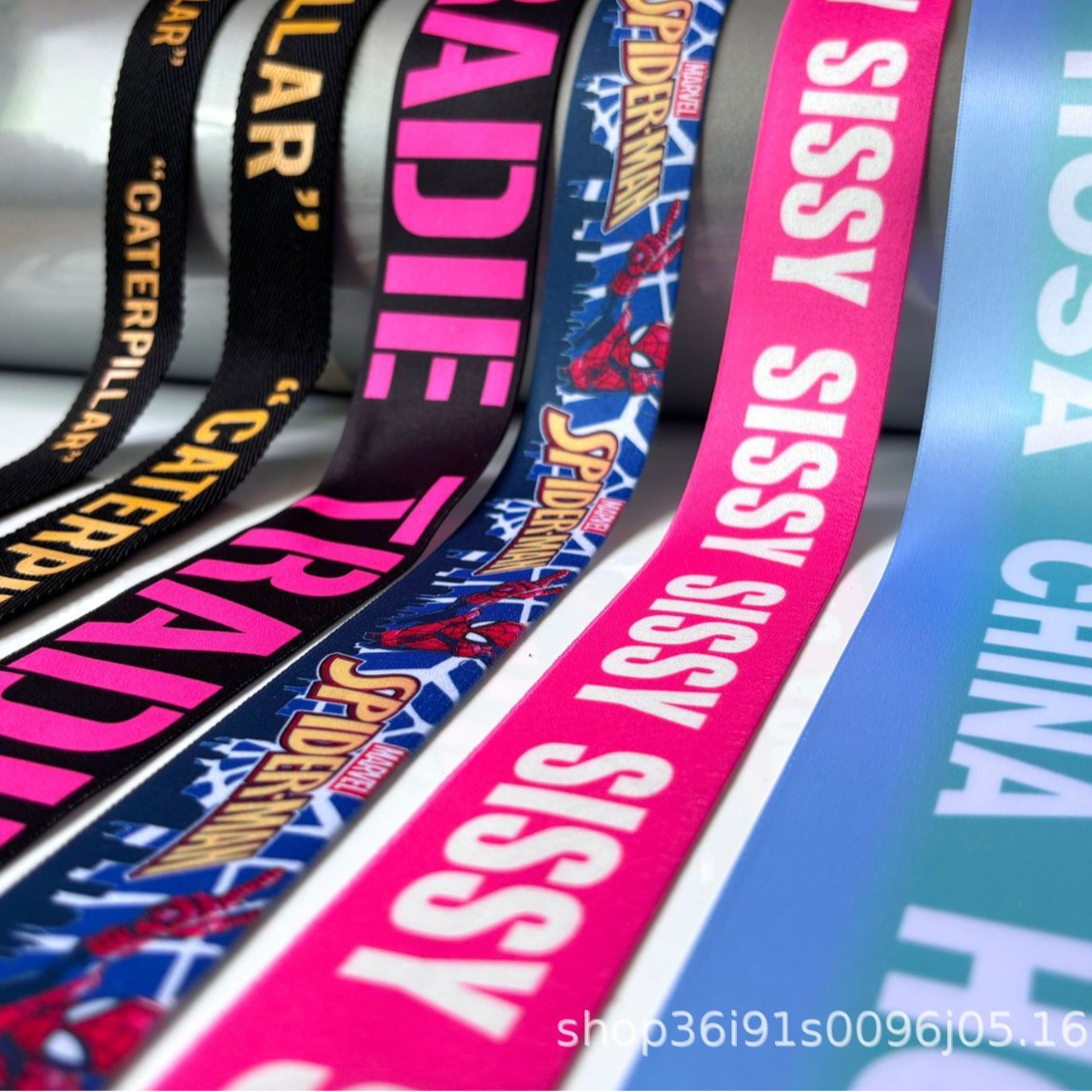 织带松紧带丝带加工水洗标丝印标热转移标牙刷标logo印花厂家直销