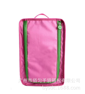 厂家定做粉色牛津布收纳包大容量洗漱包可来图来样定制
