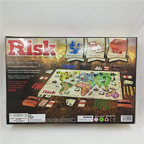 Cross-border best-selling board game RISK, English classic RISK interactive card game