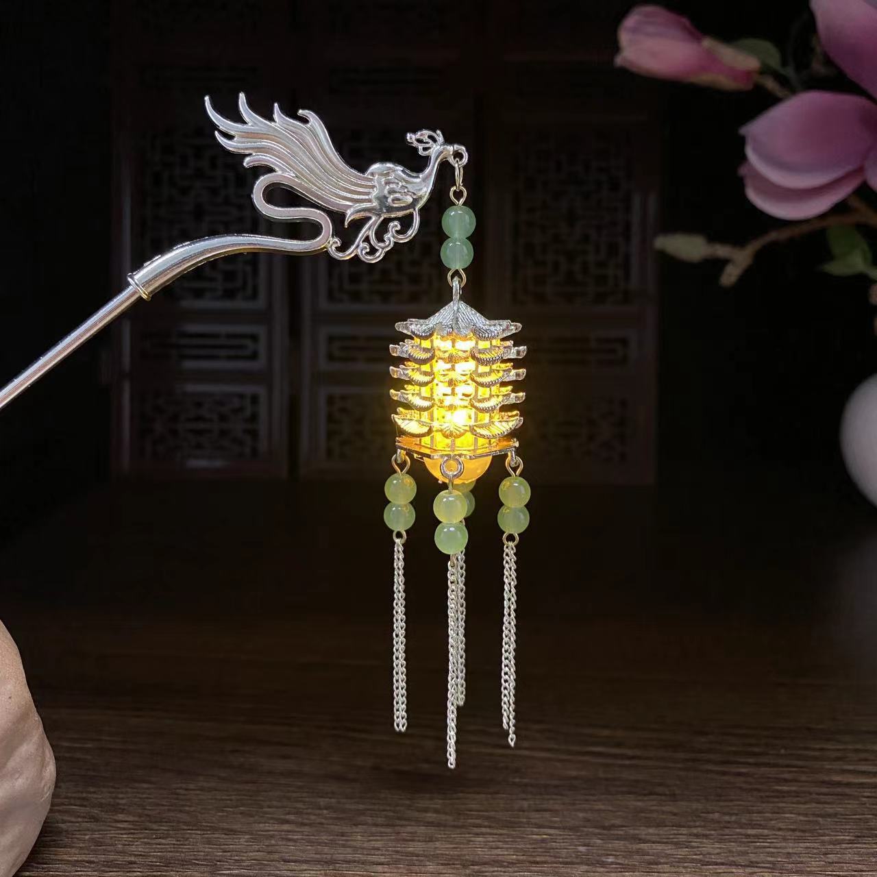 야광 머리핀 9309