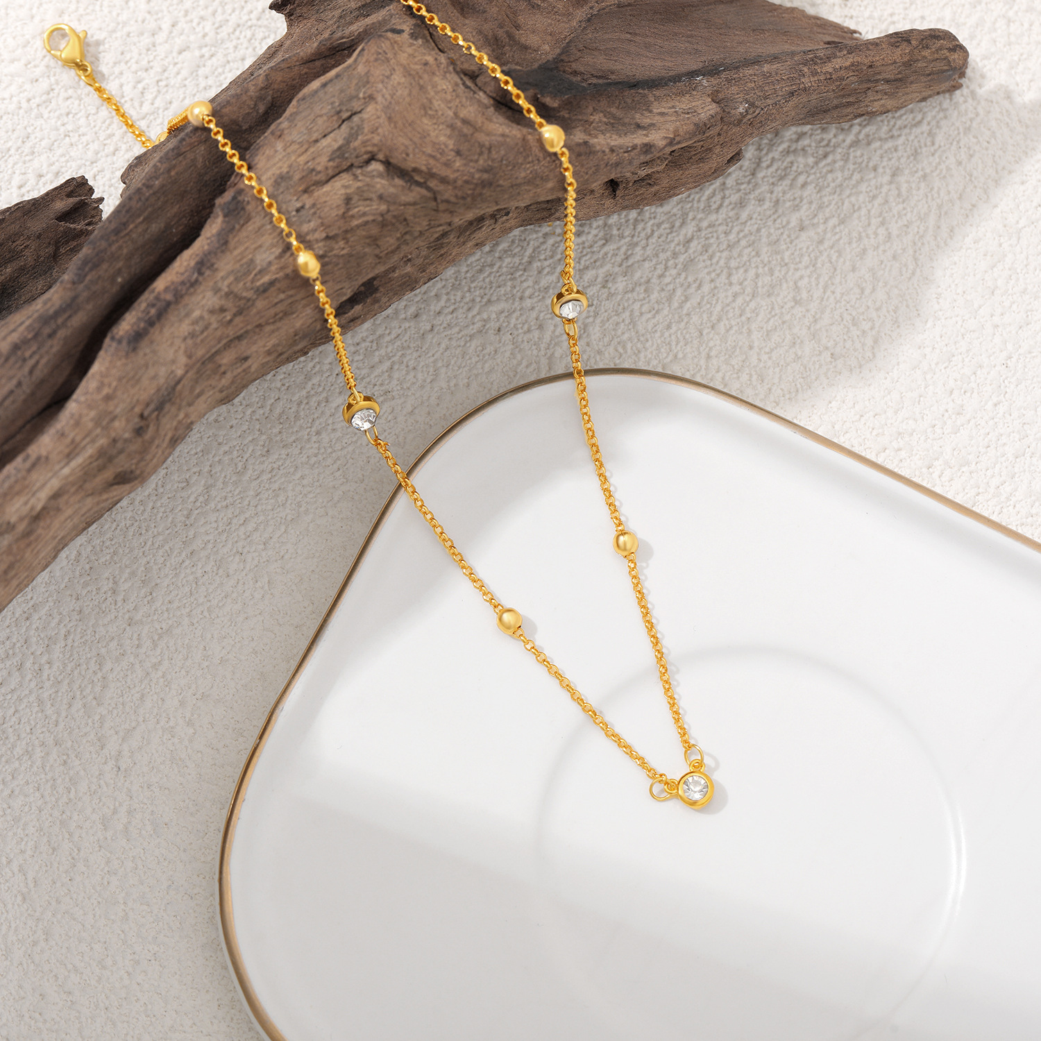 Geometric Simple Style Commute 304 Stainless Steel Pendant Necklace Plating Lobster Trigger Clasp Closure display picture 4