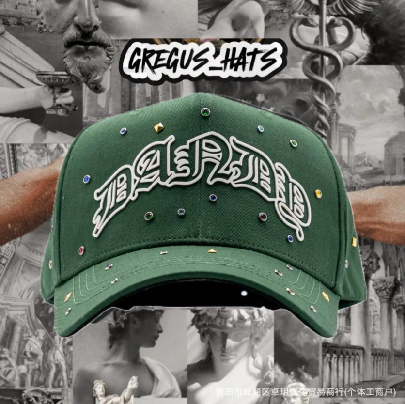 Nuevo sombrero de béisbol DANDY sombrero de letras punzadas sombrero de ajuste sombrero de moda sombrero D - 9