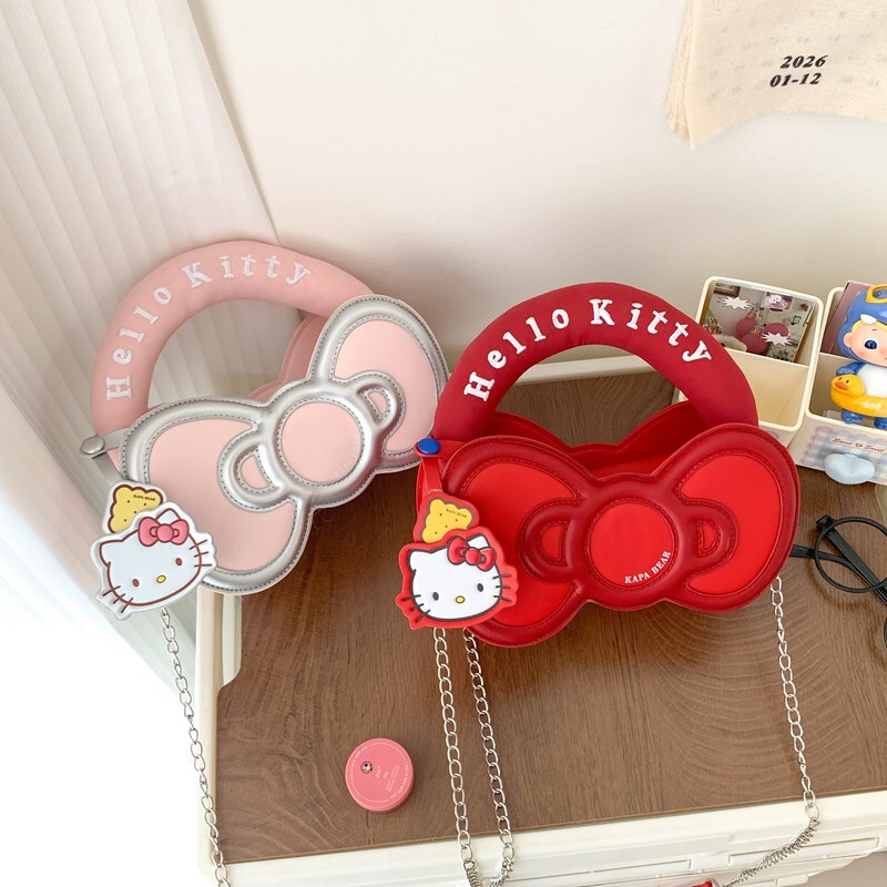 Korean Style Trendy New Bow Bag, Fashionable and Cute Girly Handbag, Sweet Cartoon Crossbody Bag for Girls