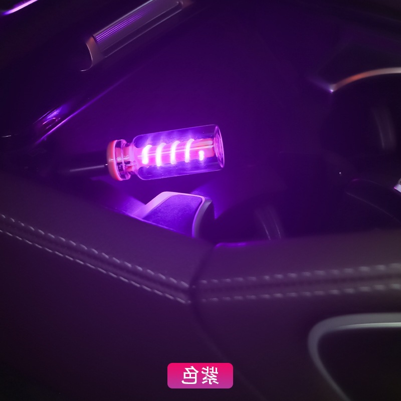 LED espiral transparente tacto USB luz de noche interior del automóvil LED luz de inducción de atmósfera image 7