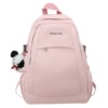 Capacious backpack for leisure, school bag, trend of season, suitable for teen, for students, simple and elegant design