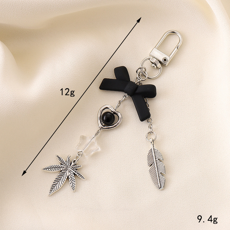 Ins nuevo arco acrílico llavero colgante personalidad DIY bolso colgante auriculares colgante joyas