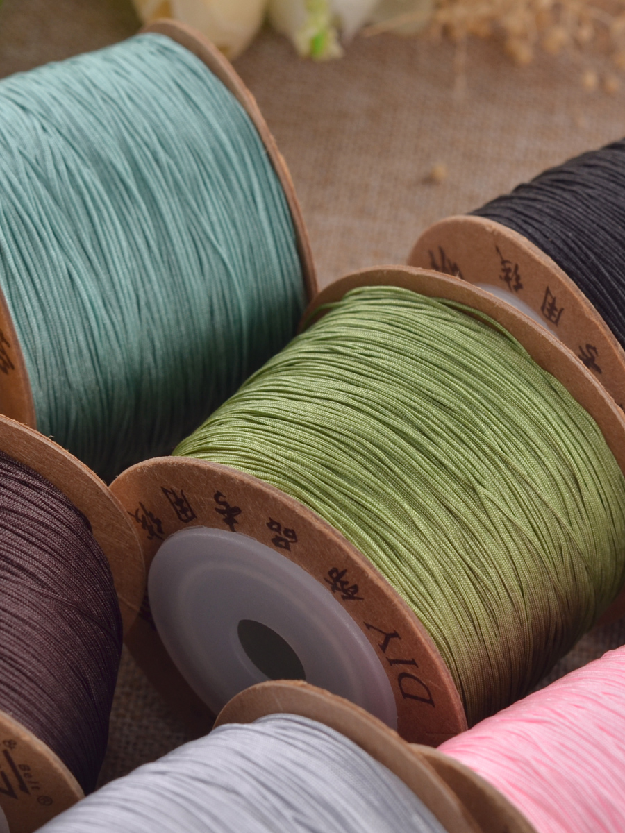 台湾线线荟71号玉线0.4mm细线珠宝线绳子编织穿蜜蜡小珠子diy手链