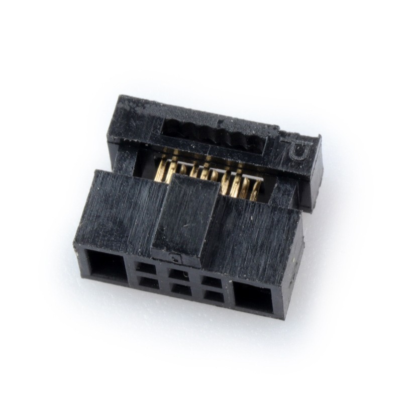 IDC���߲�ͷ1.27mm����ƽ������8/10/14/20/30/60/80P/FCѹ��ͷ
