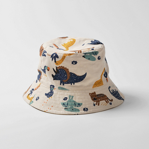 moinmlon double-sided Korean version spring and summer new children's sunshade fisherman hat baby sun protection breathable sun hat