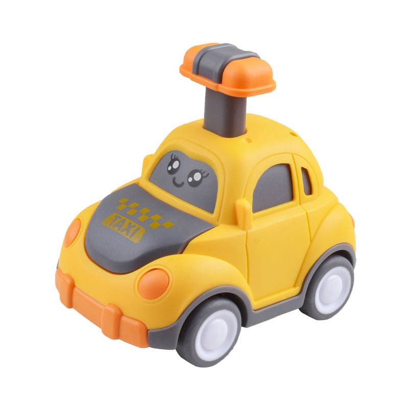 Niños prensa coche niños y niñas de dibujos animados inercia Tire hacia atrás coche de juguete kindergarten regalo del bebé puesto al por mayor