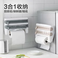 Креативный многофункциональный резак для пластиковой пленки, настенная кухонная стойка для салфеток, полка для хранения разделителей для фольги
