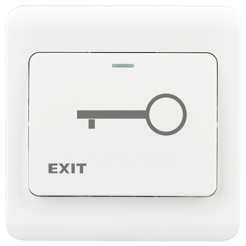 Type 86 concealed access control switch button plastic exit switch automatic reset switch panel unlock button