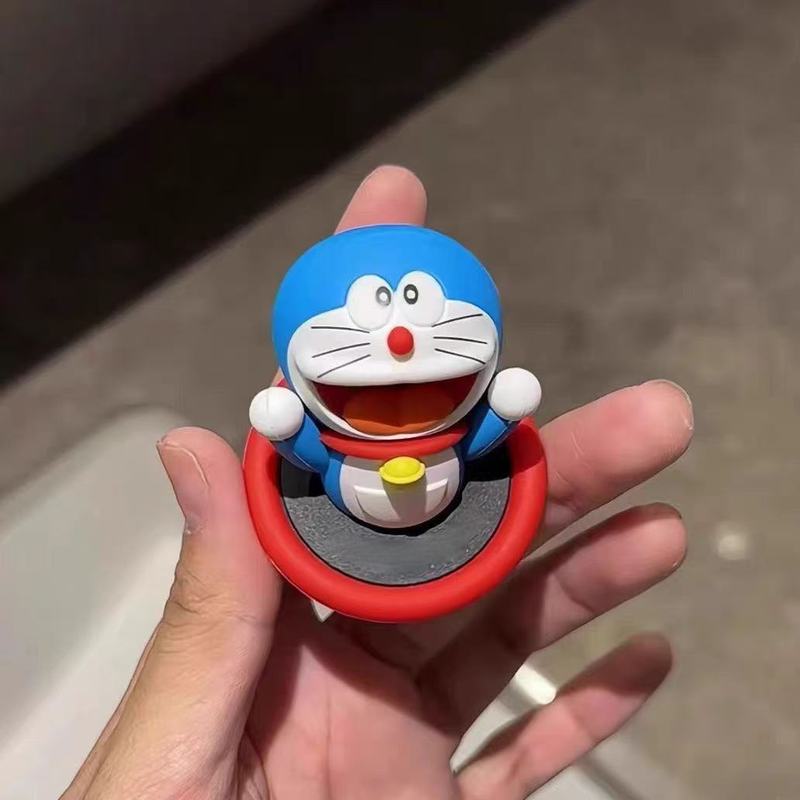 立体电动车装饰贴冰箱贴小摆件通可爱创意叮当猫大熊无痕车载摆件|undefined