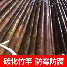 户外碳化竹竿防腐竹子装修竹杆隔断吊顶竹篱笆毛竹楠竹搭架篱笆竹