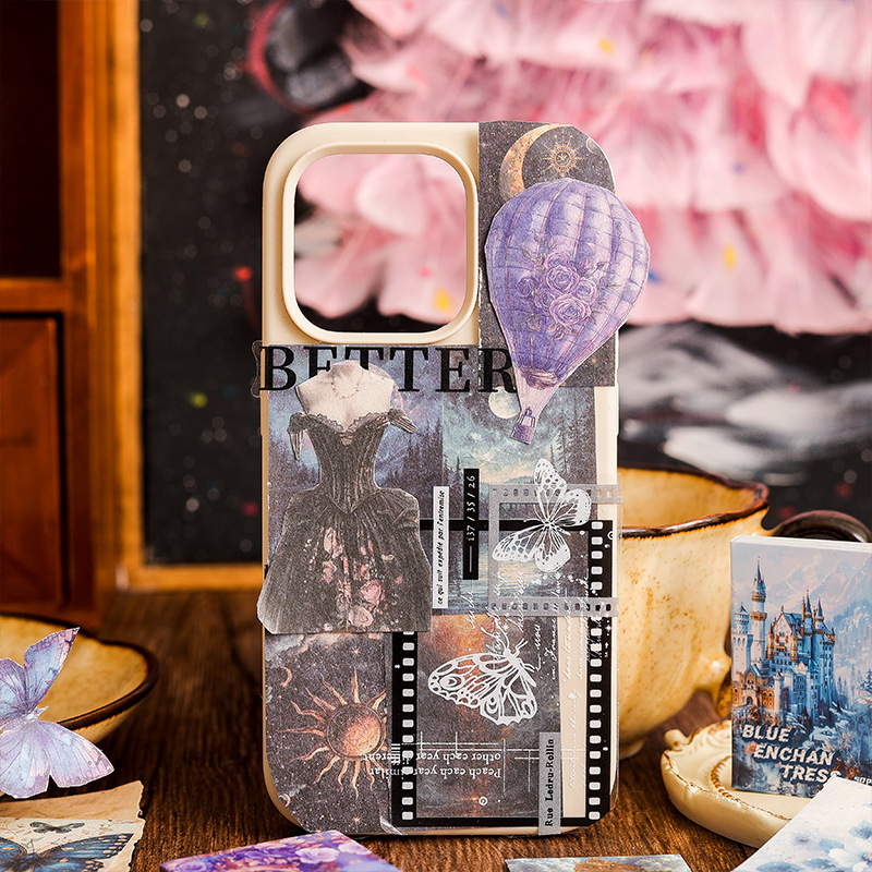 Xingshi Dream Talk Papel de nota retro Papel de material no pegajoso Diario de cuenta manual transfronterizo Material decorativo Doudou