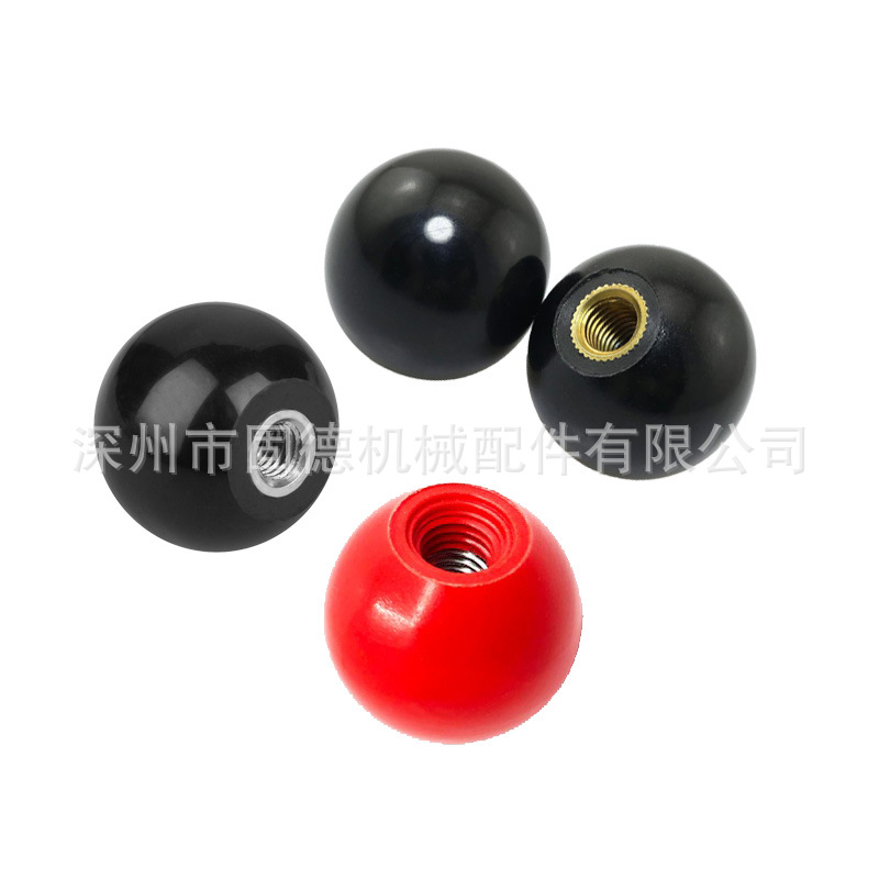 厂家供应黑色、红色、白色、黄色等，可非标 胶木把手手柄球